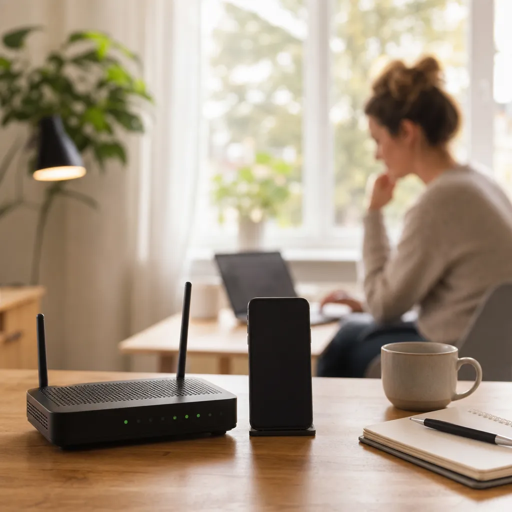5G-router som reservlösning bredvid fiberrouter i hemmiljö